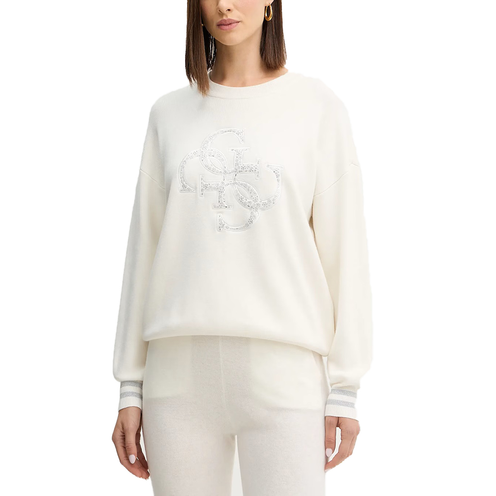 GUESS LS CN SYLVIE LOGO SWTR ΠΛΕΚΤΟ ΓΥΝΑΙΚΕΙΟ W5BR42Z26I2 1