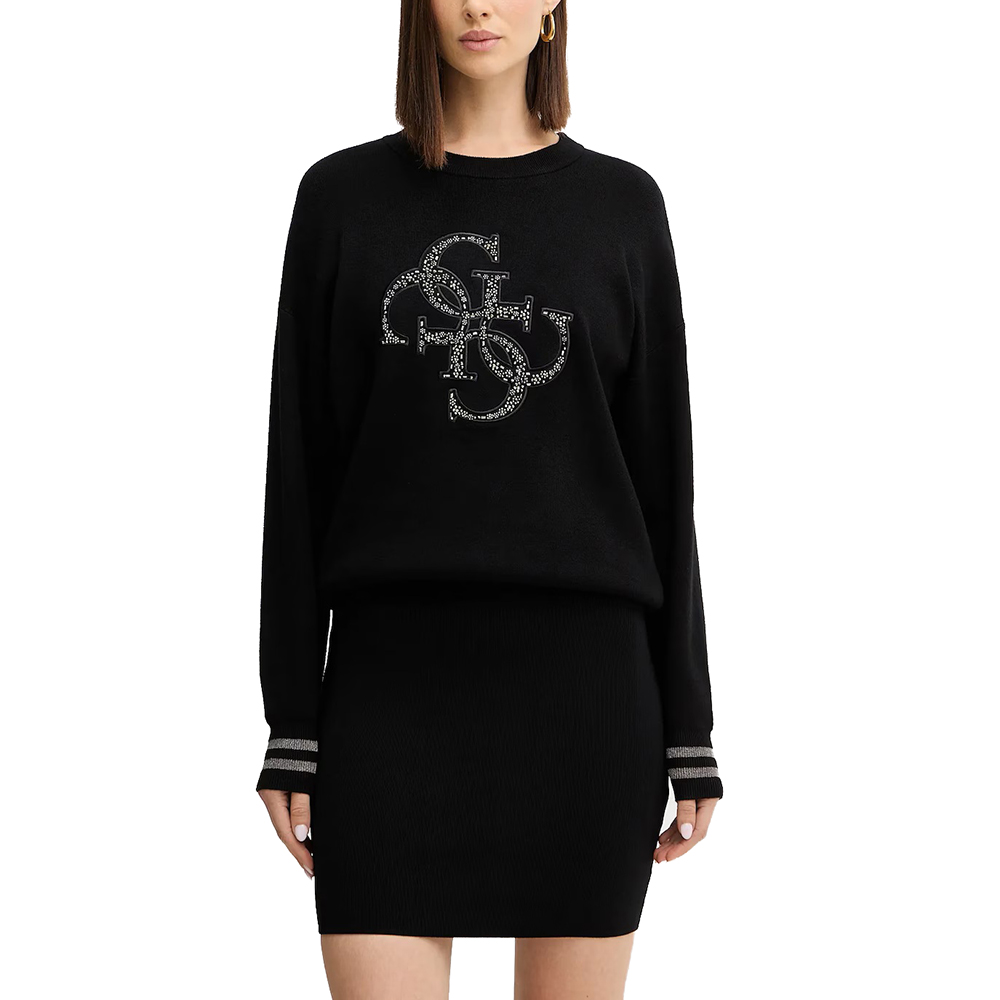 GUESS LS CN SYLVIE LOGO SWTR ΠΛΕΚΤΟ ΓΥΝΑΙΚΕΙΟ W5BR42Z26I2 1