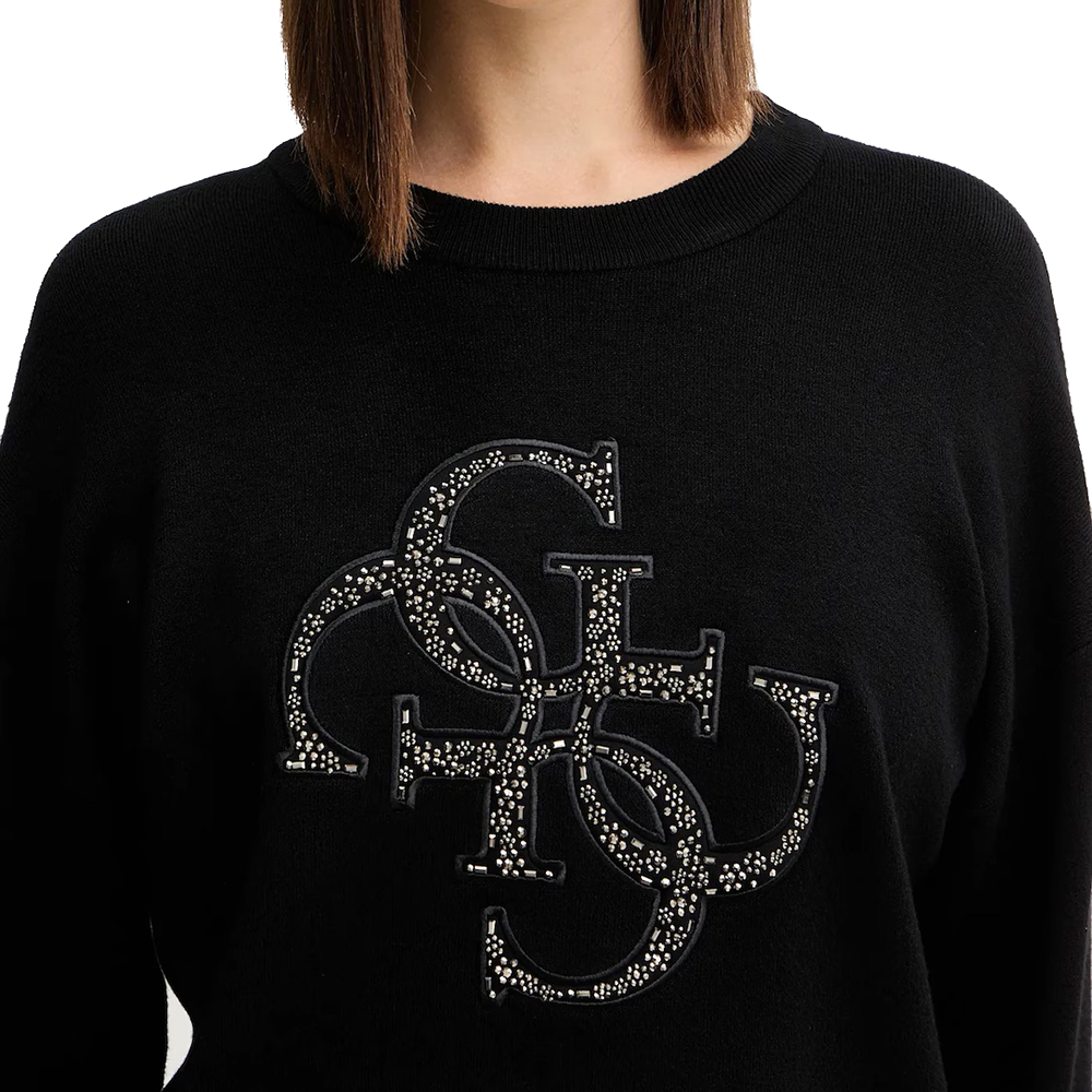 GUESS LS CN SYLVIE LOGO SWTR ΠΛΕΚΤΟ ΓΥΝΑΙΚΕΙΟ W5BR42Z26I2 3