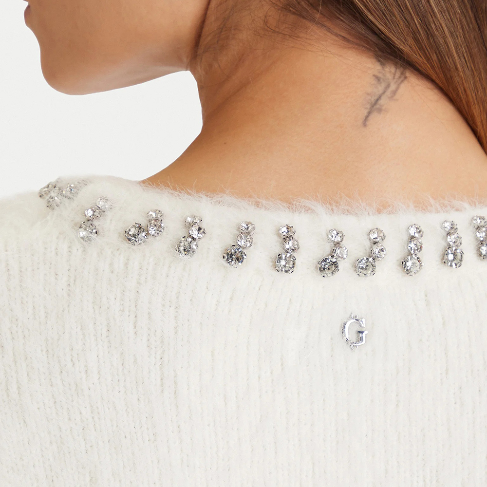GUESS LS CN ARISA RHINESTONE SWTR ΠΛΕΚΤΟ ΓΥΝΑΙΚΕΙΟ W5BR58Z3BH0 2