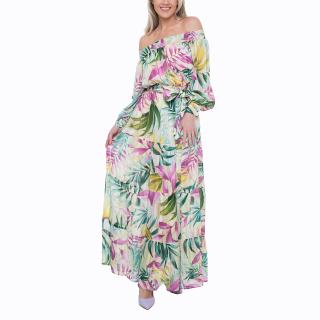 GUESS JOSEE OFF SHOULDER LONG DRESS ΦΟΡΕΜΑ ΓΥΝΑΙΚΕΙΟ W5GK16WH9Z2