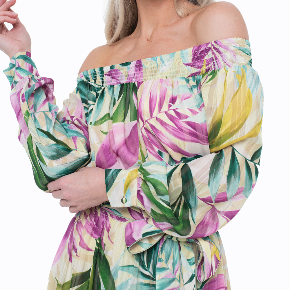 GUESS JOSEE OFF SHOULDER LONG DRESS ΦΟΡΕΜΑ ΓΥΝΑΙΚΕΙΟ W5GK16WH9Z2 3