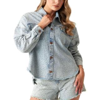 GUESS WESTERN SHACKET ΜΠΟΥΦΑΝ ΓΥΝΑΙΚΕΙΟ W5GN90D5LQ2