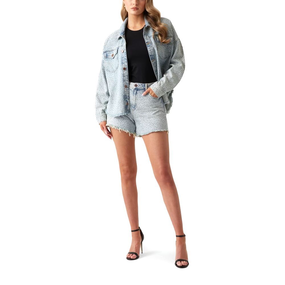 GUESS WESTERN SHACKET ΜΠΟΥΦΑΝ ΓΥΝΑΙΚΕΙΟ W5GN90D5LQ2 4