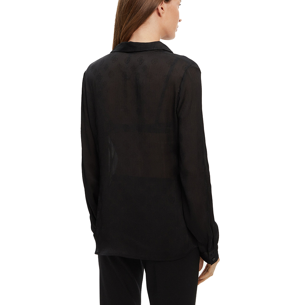 GUESS LS MARTHE LOGO SHIRT ΠΟΥΚΑΜΙΣΟ ΓΥΝΑΙΚΕΙΟ W5YH1AWHCR2 2