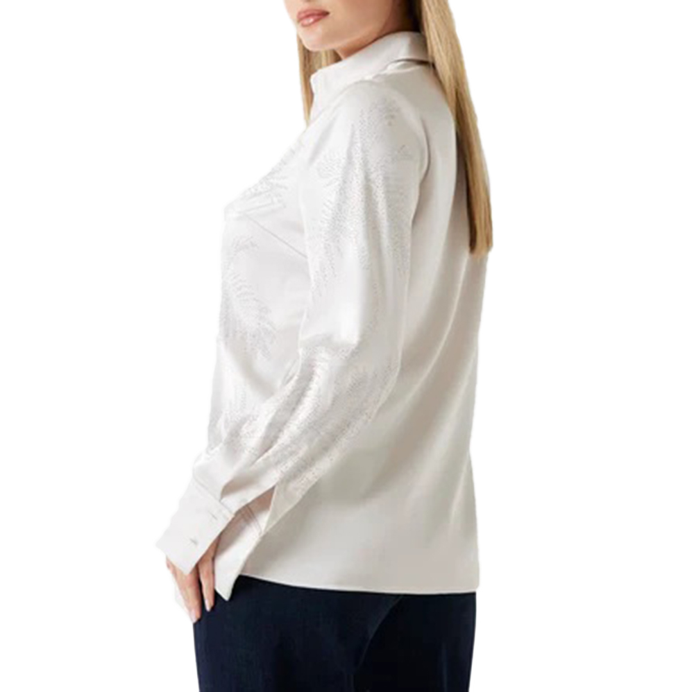 GUESS LS AGNES HOTFIX SHIRT ΠΟΥΚΑΜΙΣΟ ΓΥΝΑΙΚΕΙΟ W5YH40WFQC2 2