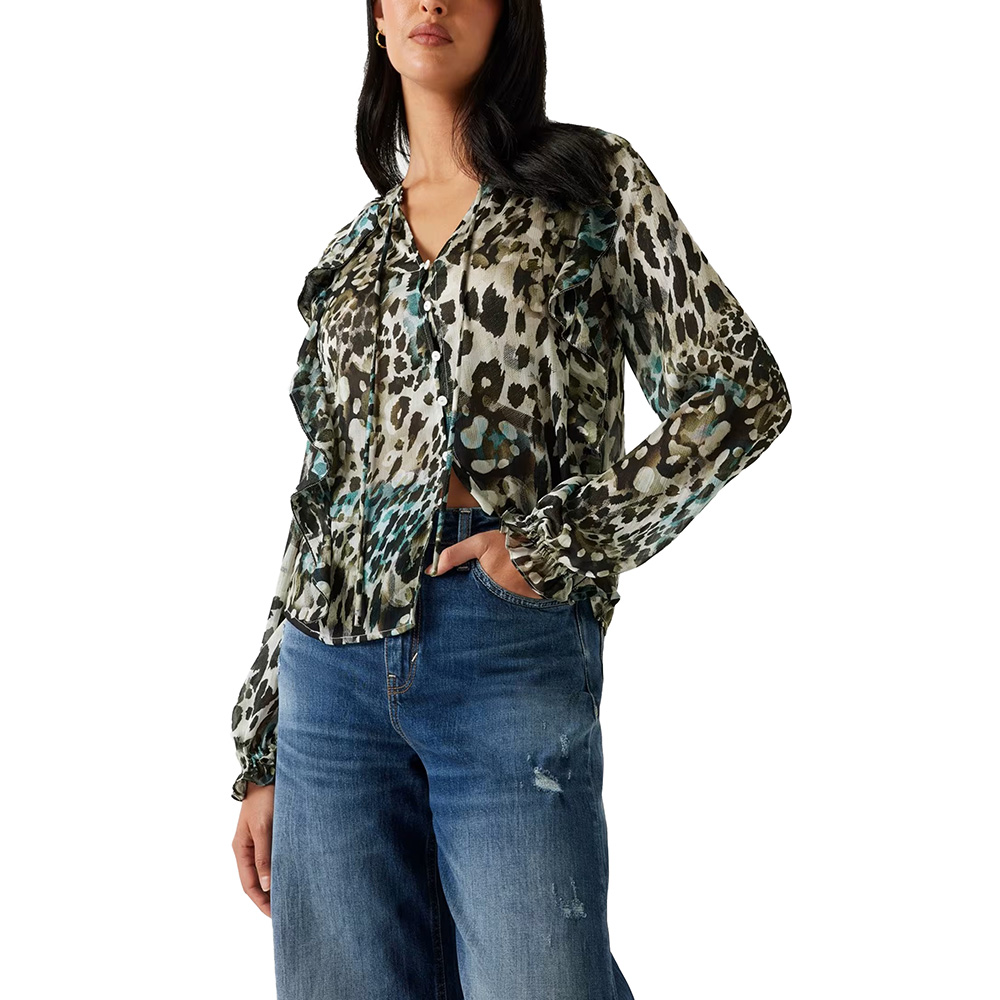 GUESS NEW LS JOSETTE TOP ΠΟΥΚΑΜΙΣΟ ΓΥΝΑΙΚΕΙΟ W5YH56WDW82 1