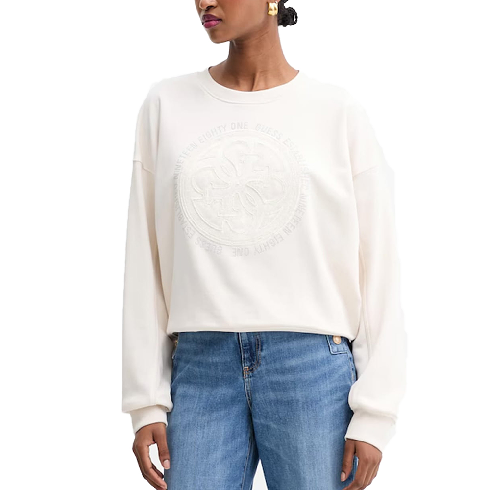 GUESS CN 4G LOGO HOTFIX SWEATSHIRT ΦΟΥΤΕΡ ΓΥΝΑΙΚΕΙΟ W5YQ07KB681 1