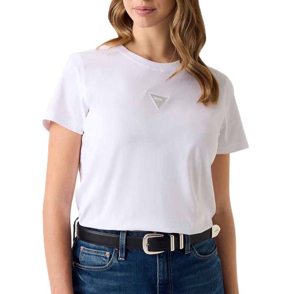 GUESS SS CN MINI STRASS TRIANGLE TEE ΜΠΛΟΥΖΑ ΓΥΝΑΙΚΕΙΟ W6GI10K3025 1