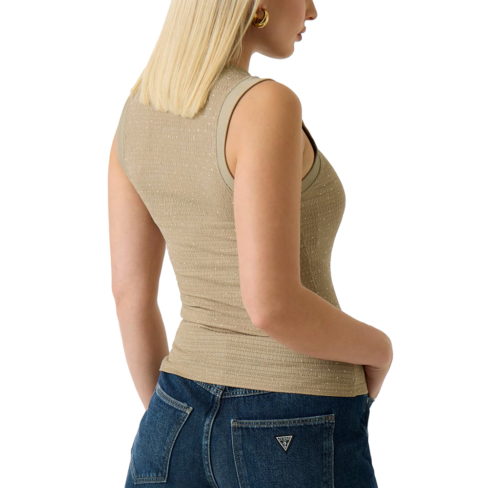 GUESS SL FRANCINE SMOCK HOTFIX TOP ΜΠΛΟΥΖΑ ΓΥΝΑΙΚΕΙΟ W6GP14K2940 2