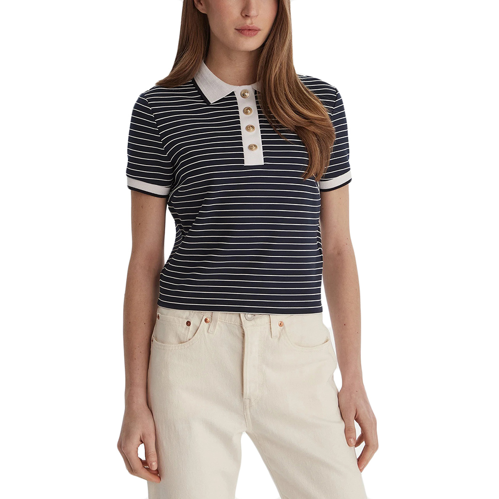 GUESS SS POLO NK ALPHONSINE STRIPED ΜΠΛΟΥΖΑ ΓΥΝΑΙΚΕΙΟ W6GP17K2946 1