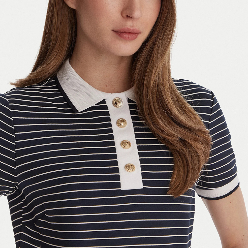 GUESS SS POLO NK ALPHONSINE STRIPED ΜΠΛΟΥΖΑ ΓΥΝΑΙΚΕΙΟ W6GP17K2946 3