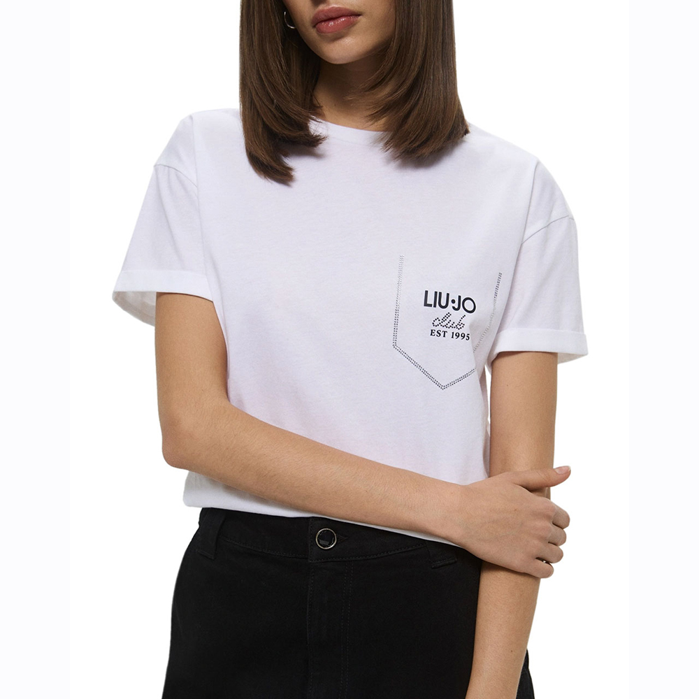 LIU JO WHITE_WA5J01__ECS T-SHIRT MODA M/C ΜΠΛΟΥΖΑ ΓΥΝΑΙΚΕΙΟ WA5145J4893 2
