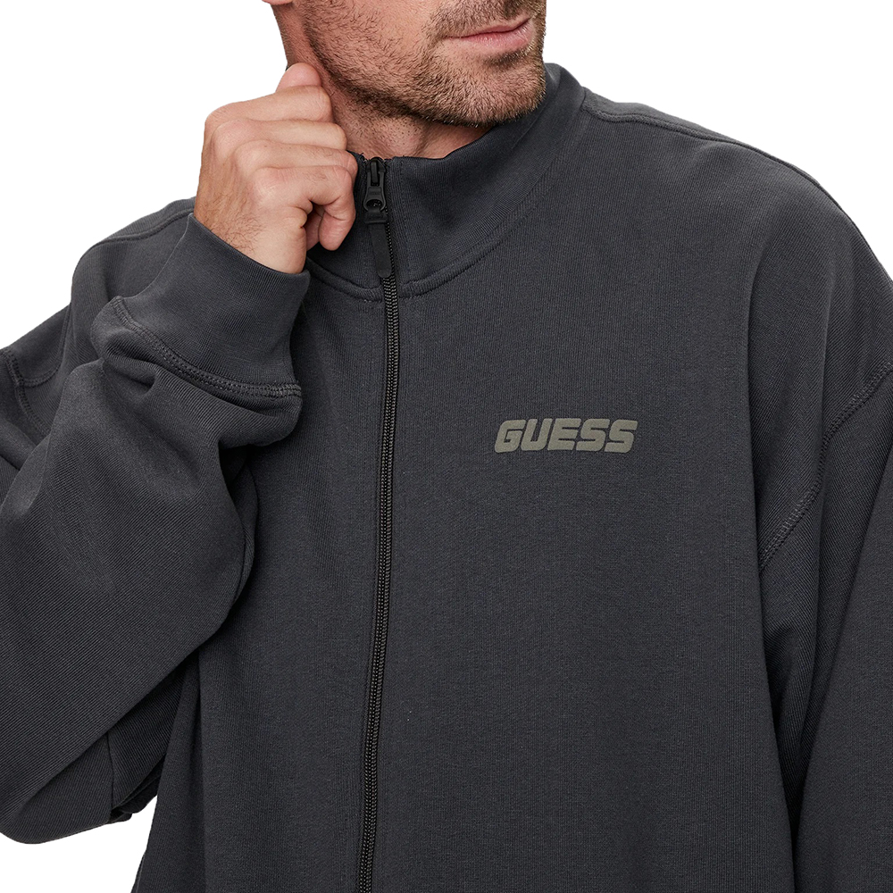 GUESS ΑΚΥΡΟ EMIS FULL ZIP SWATSH - COTTON-POLY RECYCLED UNBRUSHED ΦΟΥΤΕΡ M Z4YQ01KAIJ1 3