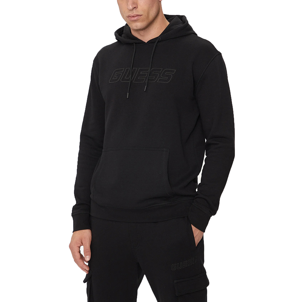 GUESS ALDWIN NEW HOODIE - COTTON-POLY RECYCLED UNBRUSHED ΦΟΥΤΕΡ M Z4YQ12KAIJ1 1