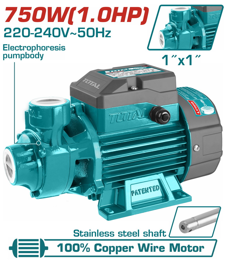 TOTAL ΑΝΤΛΙΑ ΕΠΙΦΑΝΕΙΑΣ ΠΕΡΙΦΕΡΕΙΑΚΗ 750W TWP17506