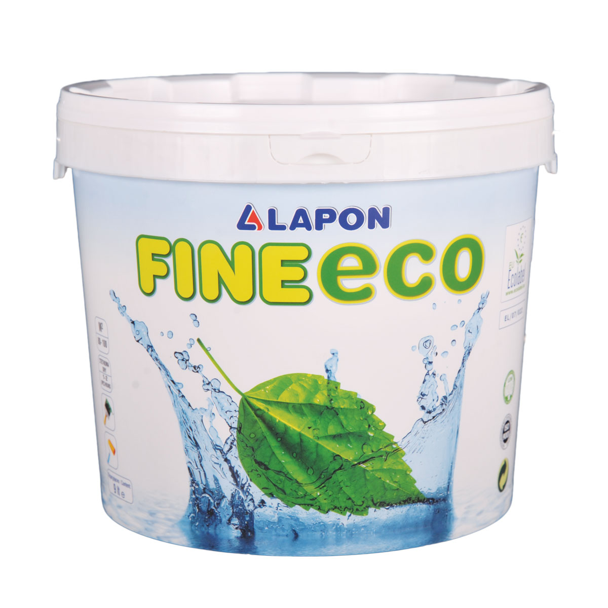 LAPON FINE ECO 10 Lt ΛΕΥΚΟ ΟΙΚΟΛΟΓΙΚΟ ΠΛΑΣΤΙΚΟ ΧΡΩΜΑ ΕΣΩΤΕΡΙΚΟΥ ΧΩΡΟΥ