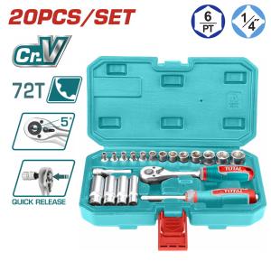 TOTAL ΕΠΑΓΓ.ΚΑΣΕΤΙΝΑ ΚΑΡΥΔΑΚΙΑ 1/4'' 20 ΤΕΜ SUPER SELECT (THT141201) - 9147