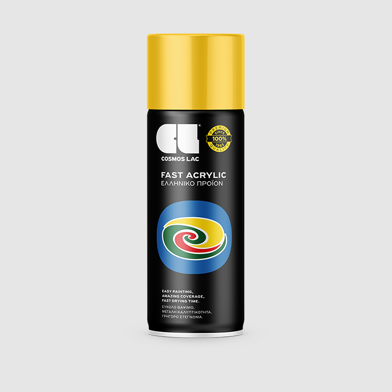 COSMOLAC SPRAY ΑΚΡΥΛΙΚΟ RAL1018 ZINC YELLOW  400ml