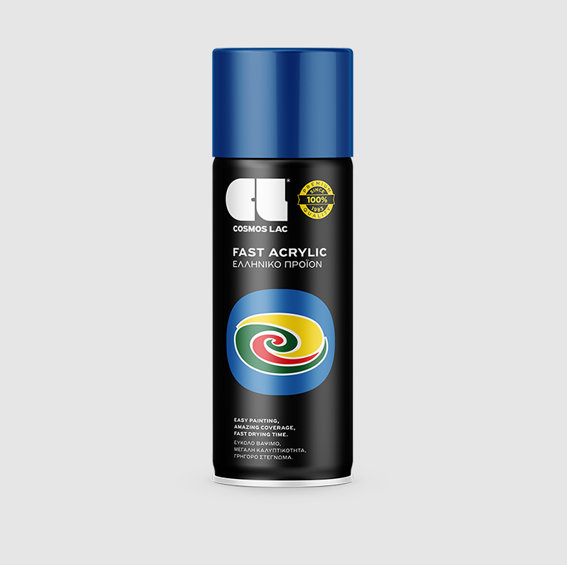 COSMOLAC SPRAY ΑΚΡΥΛΙΚΟ RAL5010 GENTIAN BLUE 400ml