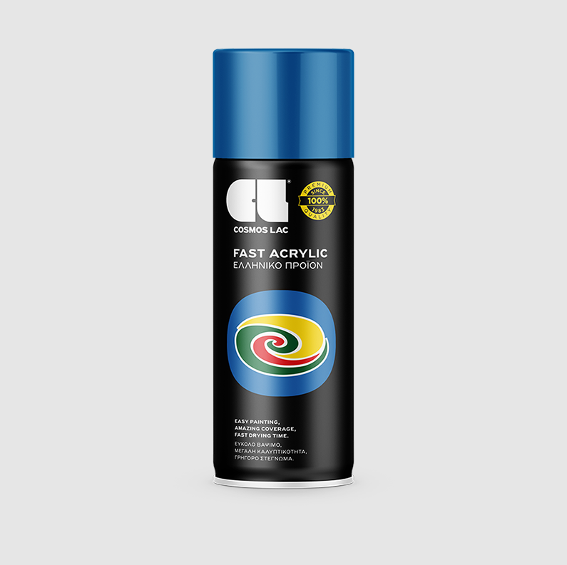 COSMOLAC SPRAY ΑΚΡΥΛΙΚΟ RAL5017 TRAFFIC BLUE  400ml