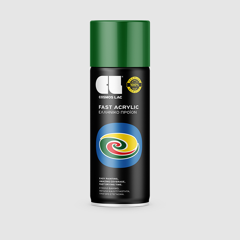 COSMOLAC SPRAY ΑΚΡΥΛΙΚΟ RAL6002 LEAF GREEN  400ml