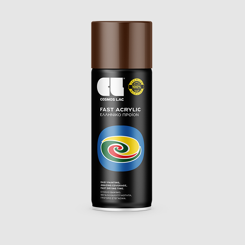 COSMOLAC SPRAY ΑΚΡΥΛΙΚΟ RAL8011 NUT BROWN 400ml