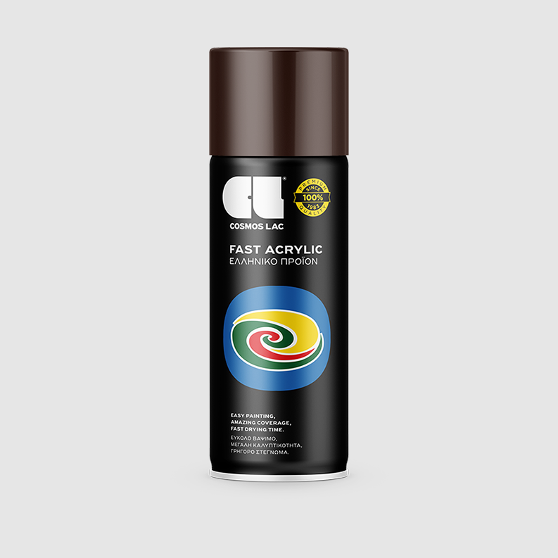 COSMOLAC SPRAY ΑΚΡΥΛΙΚΟ RAL 8017 CHOCOLATE BROWN 400ml