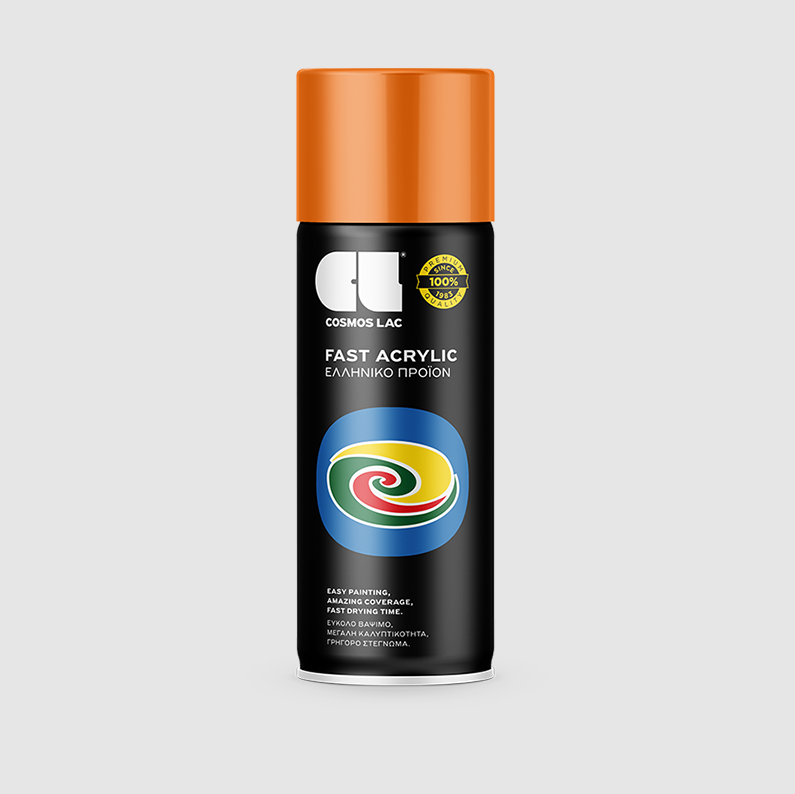 COSMOS LAC SPRAY ΑΚΡΥΛΙΚΟ RAL2003 PASTEL ORANGE 400ml