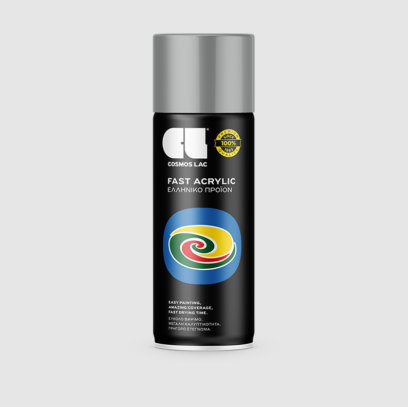 COSMOS LAC SPRAY ΑΚΡΥΛΙΚΟ RAL7042 TRAFFIC GREY  400ml