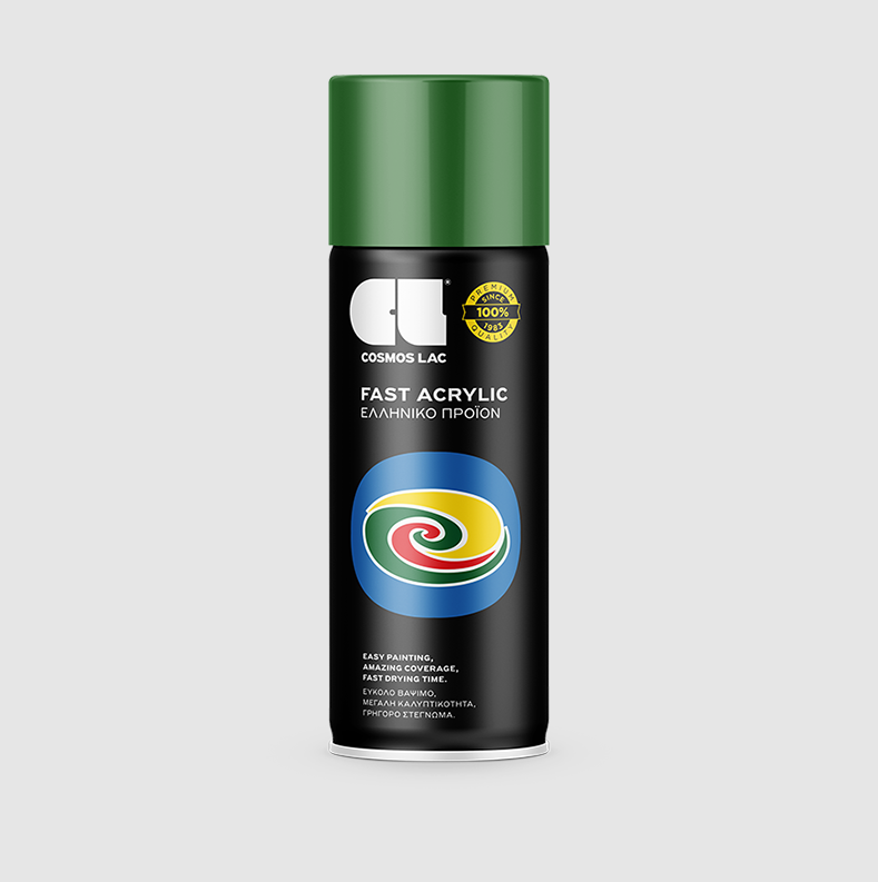 COSMOS LAC SPRAY ΑΚΡΥΛΙΚΟ RAL6001 EMERALD GREEN  400ml