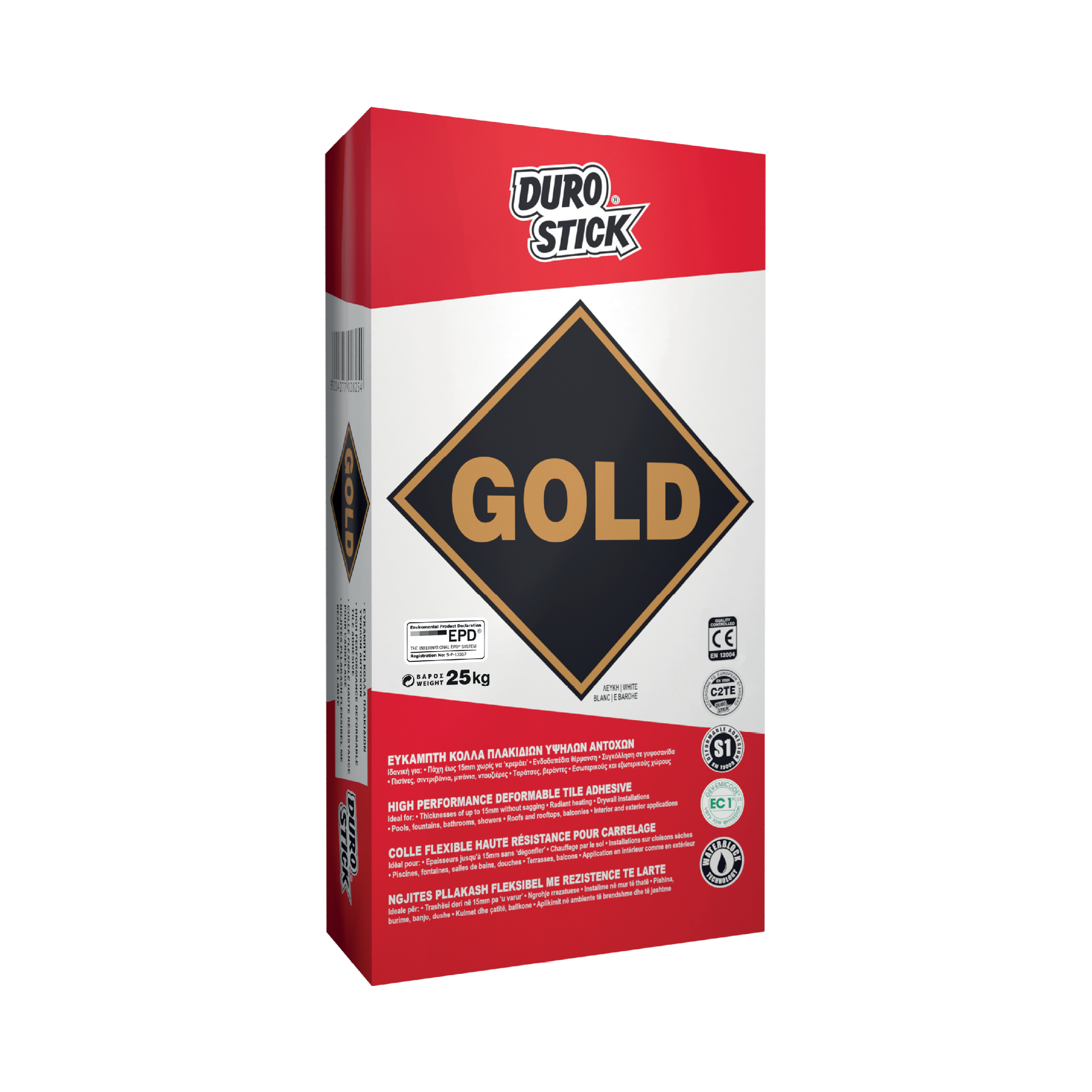 DUROSTICK GOLD ΚΟΛΛΑ ΠΛΑΚΙΔΙΩΝ 5KG