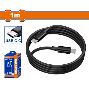 WADFOW ΚΑΛΩΔΙΟ ΦΟΡΤΙΣΤΗ USB Type C to Type C 1m (WUB1502) - 10060