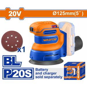 WADFOW ΕΚΚΕΝΤΡΟ ΤΡΙΒΕΙΟ 125mm ΜΠΑΤ. Li-ion 20V ΧΩΡΙΣ ΜΠΑΤΑΡΙΑ & ΦΟΡΤΙΣΤΗ (WRAP5030) - 13381