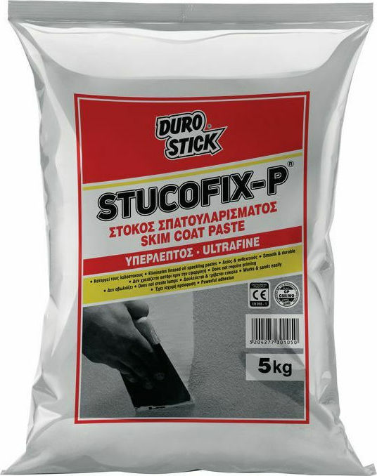 DUROSTICK STUCOFIX-P 5Kg ΣΤΟΚΟΣ ΥΠΕΡΛΕΠΤΟΣ ΣΠΑΤΟΥΛΑΡΙΣΤΟΣ