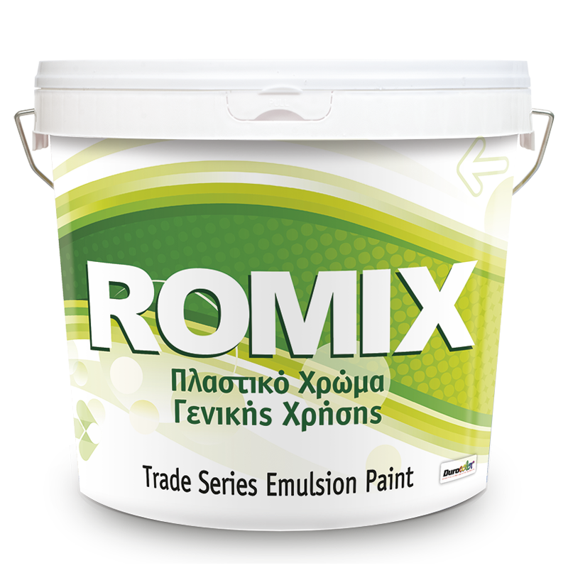 DUROSTICK ROMIΧ ΛΕΥΚΟ ΠΛΑΣΤΙΚΟ ΧΡΩΜΑ ΕΣΩΤΕΡΙΚΗΣ ΧΡΗΣΗΣ 9lt-15kg