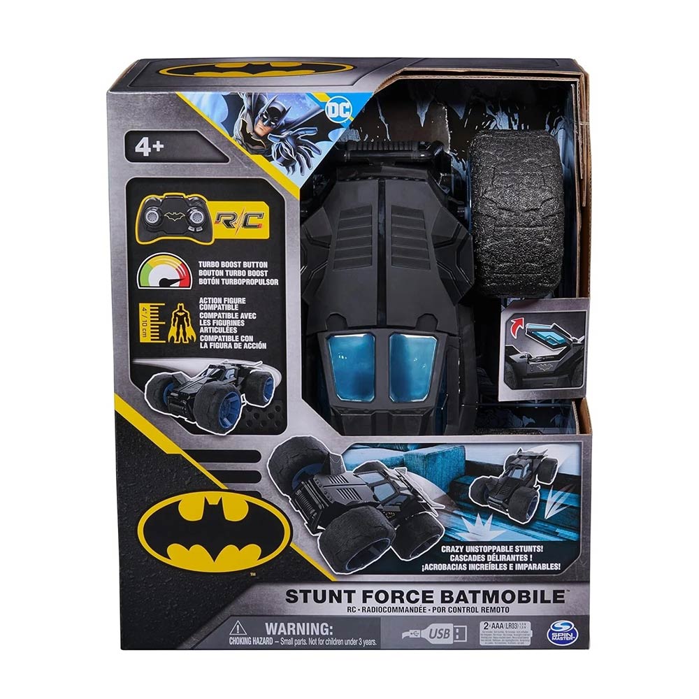 Όχημα Batman - Stunt Force Batmobile με Τηλεχειριστήριο 6066871 Spin Master - 90384