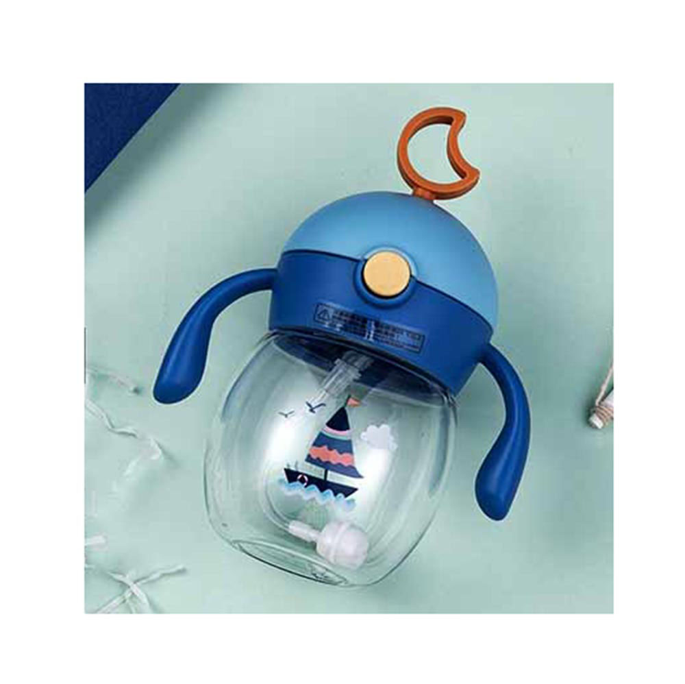 Εκπαιδευτικό Παιδικό Ποτήρι Με Καλαμάκι (γαλάζιο-μπλέ) DBO8853A Diller Kids Space Cow - 49789