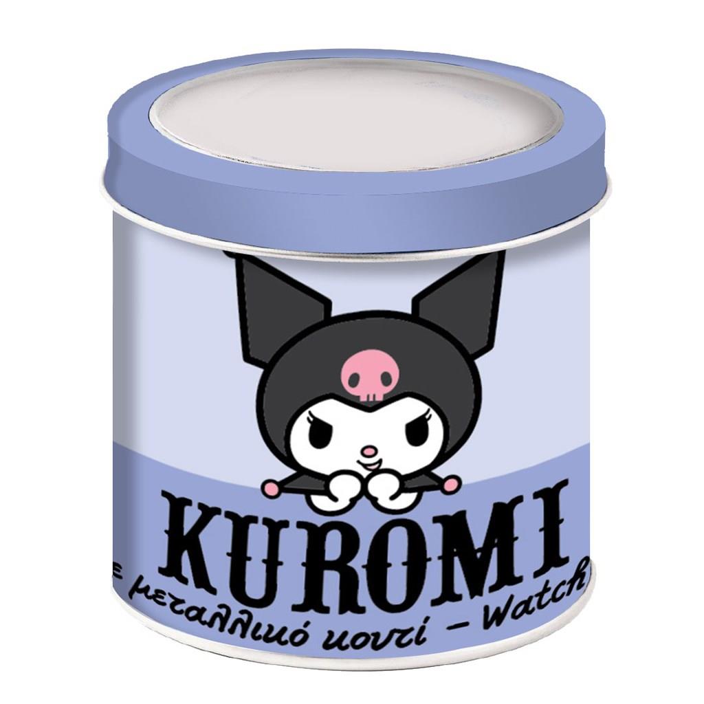 Ρολόι σε μεταλλικό κουτί Kuromi 490228 Diakakis - 1