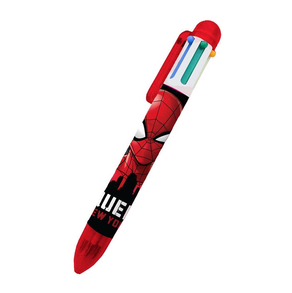 Στυλό Mε Πολύχρωμο Μελάνι Marvel Spiderman Κόκκινο 508163 Diakakis