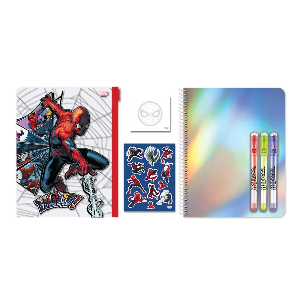 Σχολικό Σετ Με Σημειωματάριο Α5 Marvel Spiderman 7 τεμ. 508268 Diakakis - 1