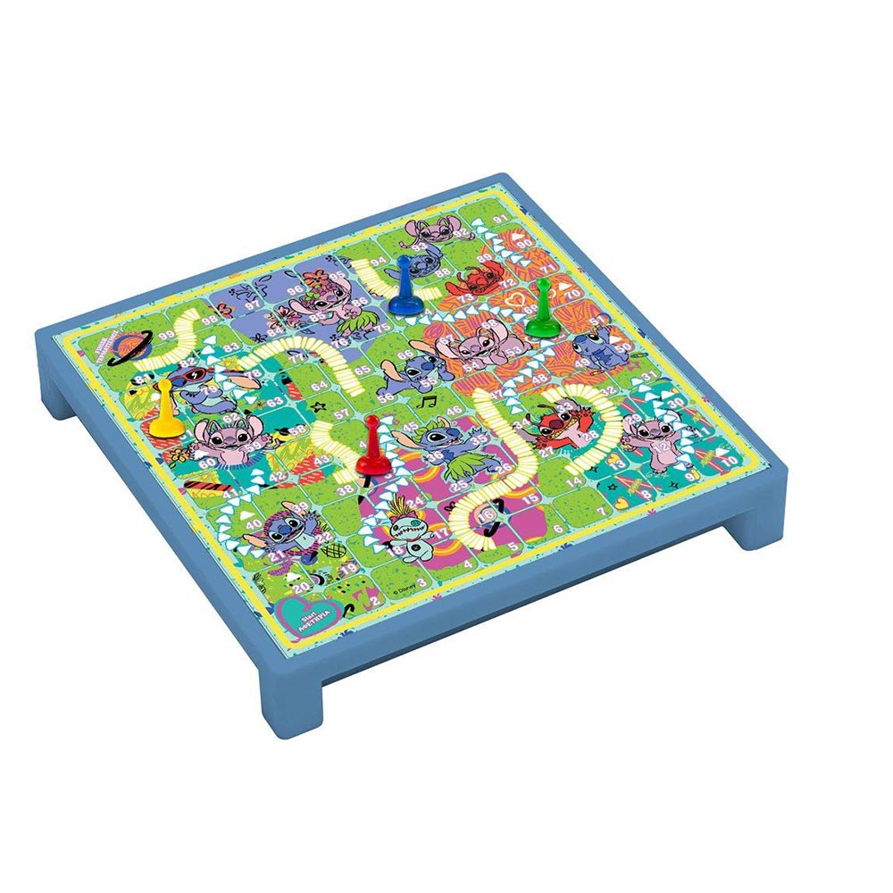 Επιτραπέζιο Παιχνίδι 4 Στη Σειρά Και Φιδάκι Disney Stitch 2 σε 1 565148 Luna - 1