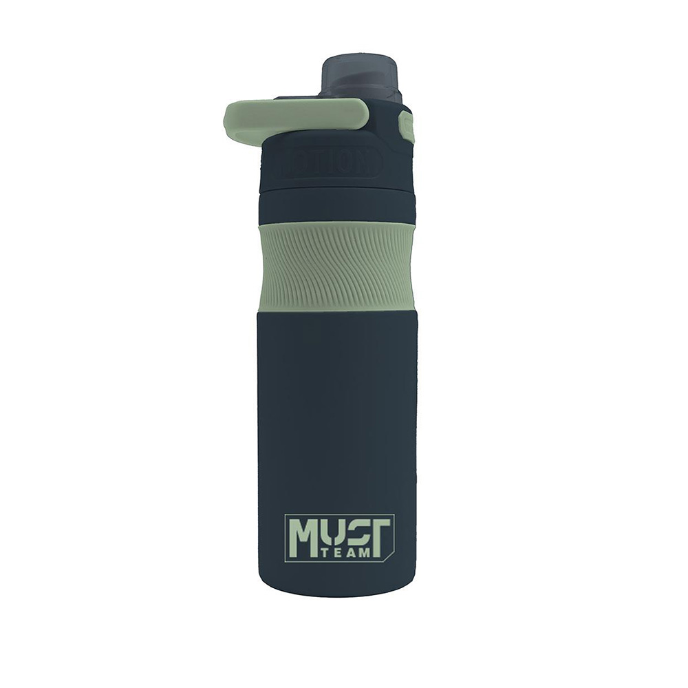 Παγούρι Ανοξείδωτο 500ml Μαύρο/Λαδί 587497 Must - 115726