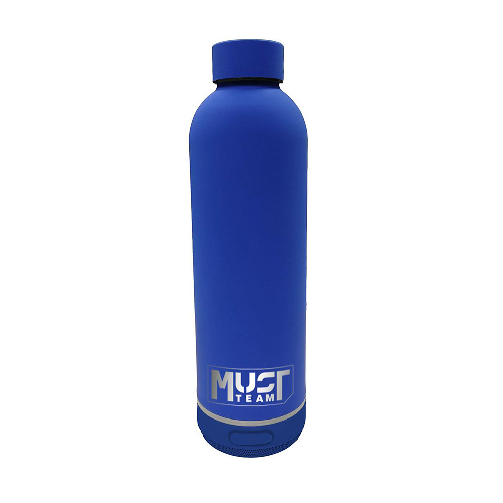 Παγούρι Ανοξείδωτο 500ml Μπλέ Με Bluetooth 587503 Must - 1
