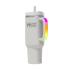 Ποτήρι Θερμός Ανοξείδωτο Με Καλαμάκι & 6 LED 900ml Γκρί 587608 Must - 0