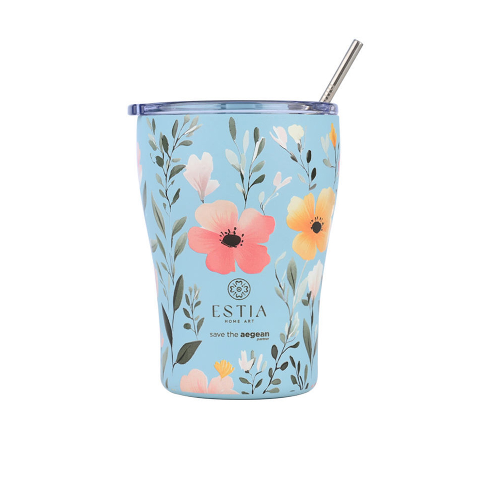 Ποτήρι Θερμός Ανοξείδωτο Coffee Mug Save The Aegean -Sky Garden 350ml 31695 Estia - 116867