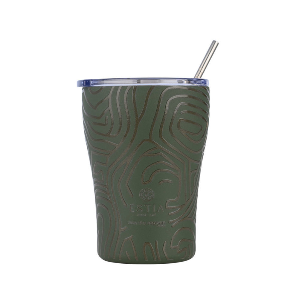 Ποτήρι Θερμός Ανοξείδωτο Coffee Mug Save The Aegean - Olive Flow 350ml 31725 Estia - 117034