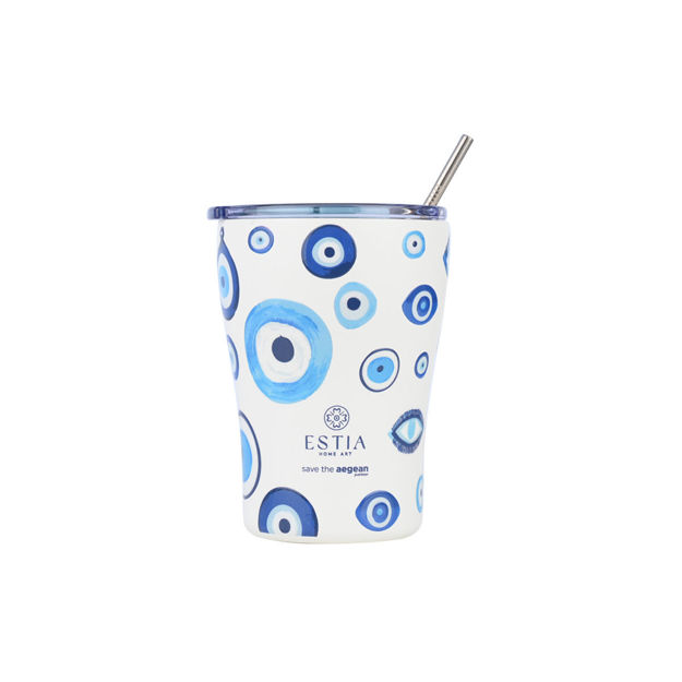 Ποτήρι Θερμός Ανοξείδωτο Coffee Mug Save The Aegean - Spirit of Luck 350ml 31749 Estia - 117038