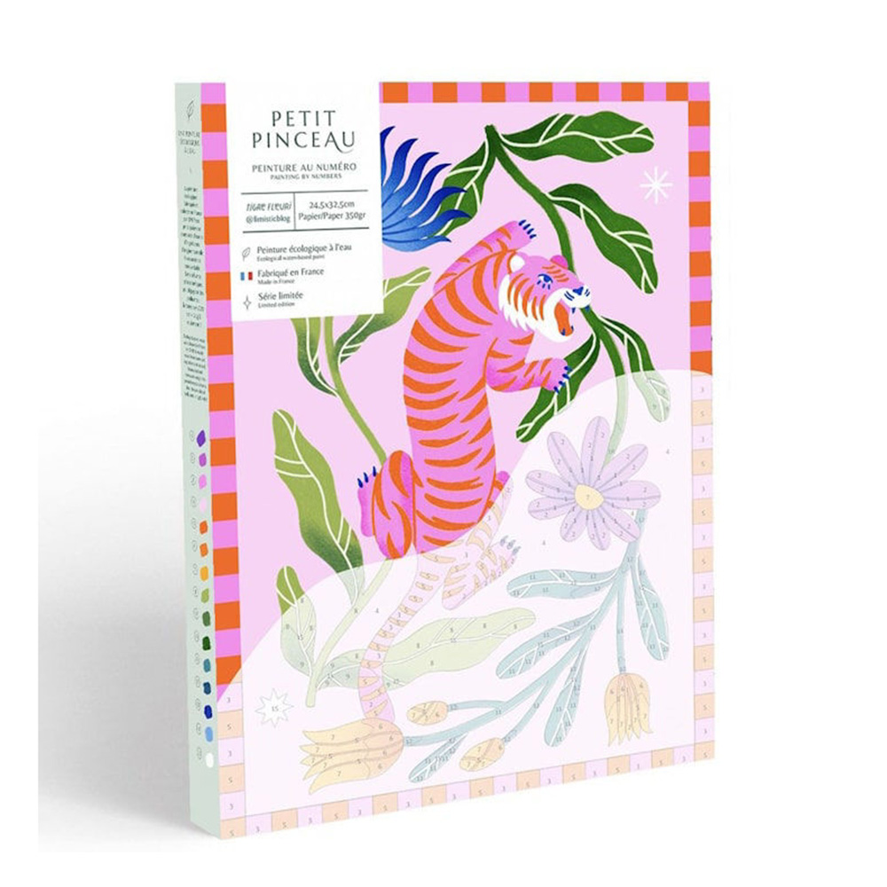 Σετ Ζωγραφικής με Αριθμούς Petit Pinceau Tigre fleuri  350037 La Épicerie - 114787