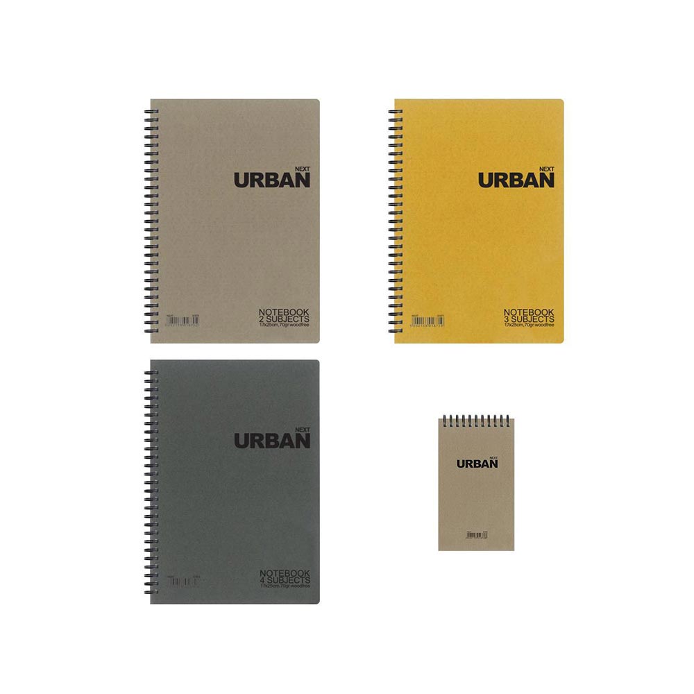 Τετράδιο Β5 Σπιράλ Urban 17x25εκ. 4 Θεμάτων 01872  Next - 106136
